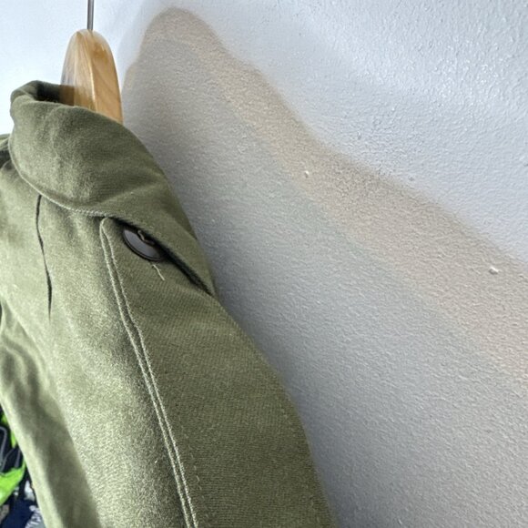 Vintage 1950s Canadian Army Wool Battle Dress Jacket P50 Olive Military 39 M - Picture 4 of 7